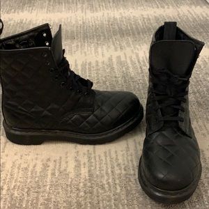 Dr. Martens quilted black coralie boot